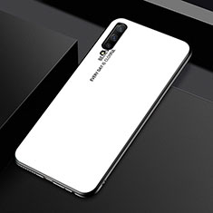 Carcasa Bumper Funda Silicona Espejo Gradiente Arco iris para Huawei Honor 9X Pro Blanco