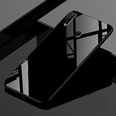 Carcasa Bumper Funda Silicona Espejo Gradiente Arco iris para Huawei Nova 4e Negro