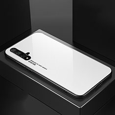 Carcasa Bumper Funda Silicona Espejo Gradiente Arco iris para Huawei Nova 5 Blanco