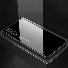 Carcasa Bumper Funda Silicona Espejo Gradiente Arco iris para Huawei Nova 5 Pro Negro