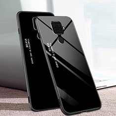 Carcasa Bumper Funda Silicona Espejo Gradiente Arco iris para Huawei Nova 5z Negro