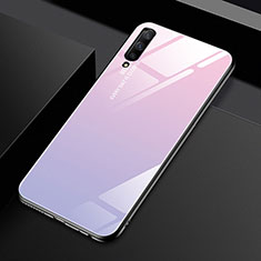 Carcasa Bumper Funda Silicona Espejo Gradiente Arco iris para Huawei Y9s Rosa