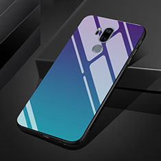 Carcasa Bumper Funda Silicona Espejo Gradiente Arco iris para LG G7 Multicolor