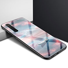 Carcasa Bumper Funda Silicona Espejo Gradiente Arco iris para Realme X50 Pro 5G Multicolor