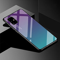 Carcasa Bumper Funda Silicona Espejo Gradiente Arco iris para Samsung Galaxy A51 5G Multicolor