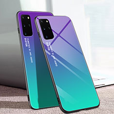 Carcasa Bumper Funda Silicona Espejo Gradiente Arco iris para Samsung Galaxy S20 Plus Multicolor