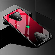 Carcasa Bumper Funda Silicona Espejo Gradiente Arco iris para Xiaomi Black Shark 3 Pro Rojo