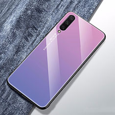 Carcasa Bumper Funda Silicona Espejo Gradiente Arco iris para Xiaomi CC9e Morado