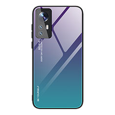 Carcasa Bumper Funda Silicona Espejo Gradiente Arco iris para Xiaomi Mi 12 Pro 5G Multicolor