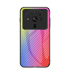 Carcasa Bumper Funda Silicona Espejo Gradiente Arco iris para Xiaomi Mi 12 Ultra 5G Multicolor