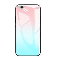 Carcasa Bumper Funda Silicona Espejo Gradiente Arco iris para Xiaomi Mi 5S Azul