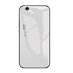 Carcasa Bumper Funda Silicona Espejo Gradiente Arco iris para Xiaomi Mi 5S Blanco