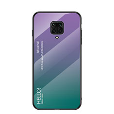 Carcasa Bumper Funda Silicona Espejo Gradiente Arco iris para Xiaomi Poco M2 Pro Multicolor