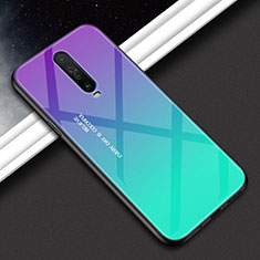 Carcasa Bumper Funda Silicona Espejo Gradiente Arco iris para Xiaomi Poco X2 Verde