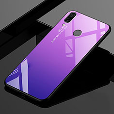 Carcasa Bumper Funda Silicona Espejo Gradiente Arco iris para Xiaomi Redmi 7 Morado