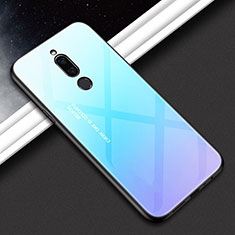 Carcasa Bumper Funda Silicona Espejo Gradiente Arco iris para Xiaomi Redmi 8 Cian