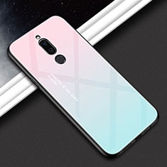 Carcasa Bumper Funda Silicona Espejo Gradiente Arco iris para Xiaomi Redmi 8 Rosa