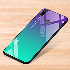 Carcasa Bumper Funda Silicona Espejo Gradiente Arco iris para Xiaomi Redmi Note 7 Pro Verde