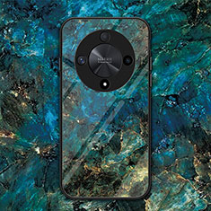 Carcasa Bumper Funda Silicona Espejo LS1 para Huawei Honor X9b 5G Azul