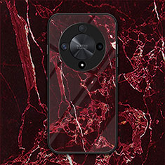 Carcasa Bumper Funda Silicona Espejo LS1 para Huawei Honor X9b 5G Rojo