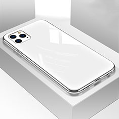 Carcasa Bumper Funda Silicona Espejo M01 para Apple iPhone 11 Pro Blanco