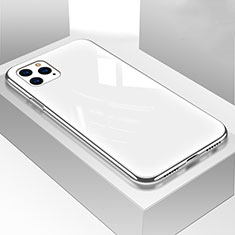 Carcasa Bumper Funda Silicona Espejo M01 para Apple iPhone 11 Pro Max Blanco