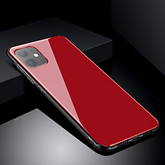 Carcasa Bumper Funda Silicona Espejo M01 para Apple iPhone 11 Rojo