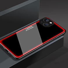Carcasa Bumper Funda Silicona Espejo M01 para Apple iPhone 13 Mini Rojo