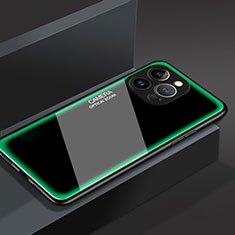 Carcasa Bumper Funda Silicona Espejo M01 para Apple iPhone 14 Pro Max Verde