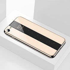 Carcasa Bumper Funda Silicona Espejo M01 para Apple iPhone 7 Oro