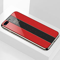 Carcasa Bumper Funda Silicona Espejo M01 para Apple iPhone 7 Plus Rojo
