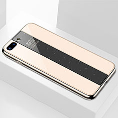 Carcasa Bumper Funda Silicona Espejo M01 para Apple iPhone 8 Plus Oro