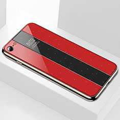 Carcasa Bumper Funda Silicona Espejo M01 para Apple iPhone 8 Rojo