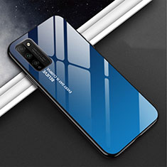 Carcasa Bumper Funda Silicona Espejo M01 para Huawei Honor 30 Lite 5G Azul
