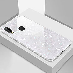 Carcasa Bumper Funda Silicona Espejo M01 para Huawei Honor V10 Lite Blanco