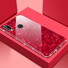 Carcasa Bumper Funda Silicona Espejo M01 para Huawei Honor View 10 Lite Rojo