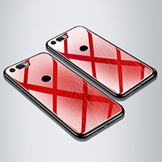 Carcasa Bumper Funda Silicona Espejo M01 para Huawei Honor View 20 Rojo