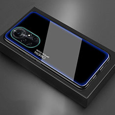 Carcasa Bumper Funda Silicona Espejo M01 para Huawei Nova 8 Pro 5G Azul