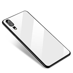 Carcasa Bumper Funda Silicona Espejo M01 para Huawei P20 Blanco
