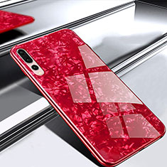 Carcasa Bumper Funda Silicona Espejo M01 para Huawei P20 Pro Rojo