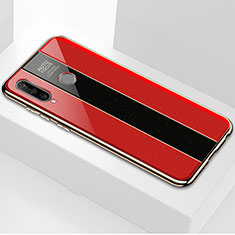 Carcasa Bumper Funda Silicona Espejo M01 para Huawei P30 Lite New Edition Rojo