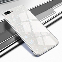 Carcasa Bumper Funda Silicona Espejo M01 para Oppo AX5 Blanco