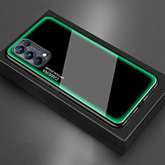 Carcasa Bumper Funda Silicona Espejo M01 para Oppo Find X3 Lite 5G Verde