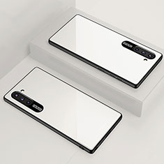 Carcasa Bumper Funda Silicona Espejo M01 para Samsung Galaxy Note 10 5G Blanco