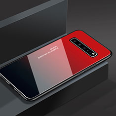 Carcasa Bumper Funda Silicona Espejo M01 para Samsung Galaxy S10 5G SM-G977B Rojo