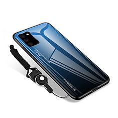 Carcasa Bumper Funda Silicona Espejo M01 para Samsung Galaxy S20 FE ((2022)) 5G Azul