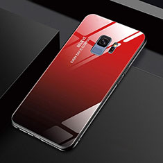 Carcasa Bumper Funda Silicona Espejo M01 para Samsung Galaxy S9 Rojo