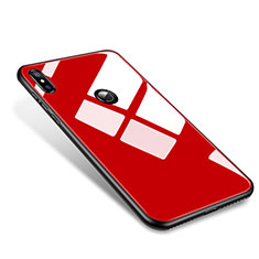 Carcasa Bumper Funda Silicona Espejo M01 para Xiaomi Mi 8 Rojo
