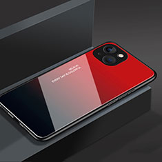 Carcasa Bumper Funda Silicona Espejo M02 para Apple iPhone 13 Rojo