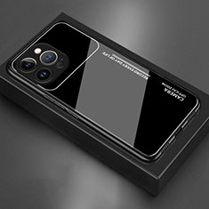 Carcasa Bumper Funda Silicona Espejo M02 para Apple iPhone 14 Pro Negro